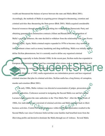 What factors contributed in the stuggle against the Mafia in Sicily