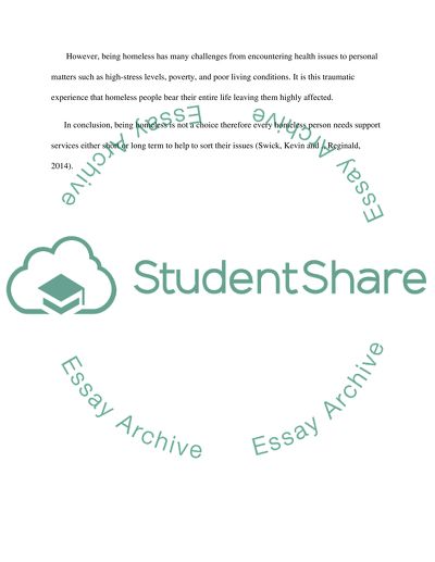 Education, Being Homeless