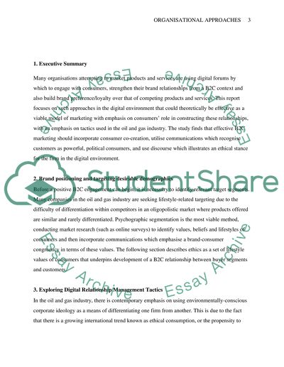 Organisational Approaches