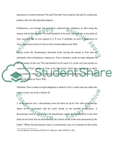 Problematic Questions of Testamentary Document