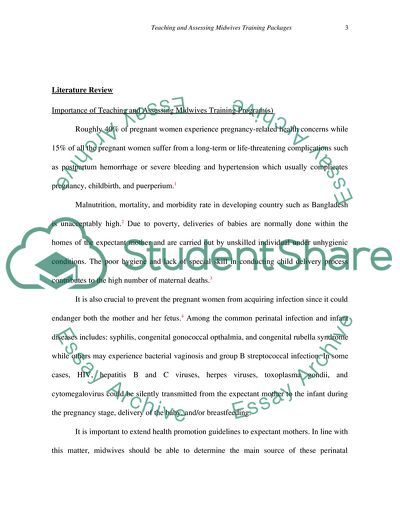 Teaching and Assessing of Midwives training packages