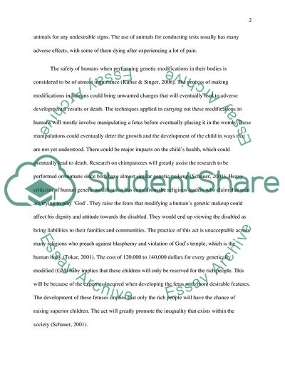 Ethics of Animal and Human Germline Genetic Modification