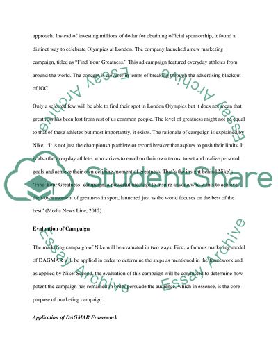 Marketing Campaign of Nike