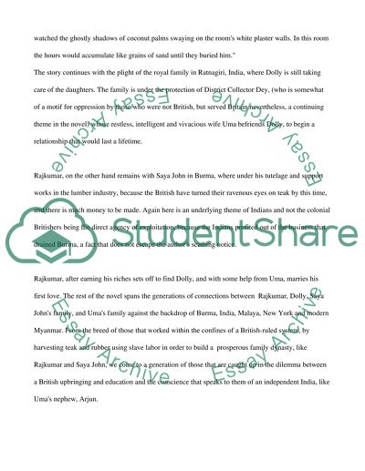 Amitav Ghoshs The Glass Palace