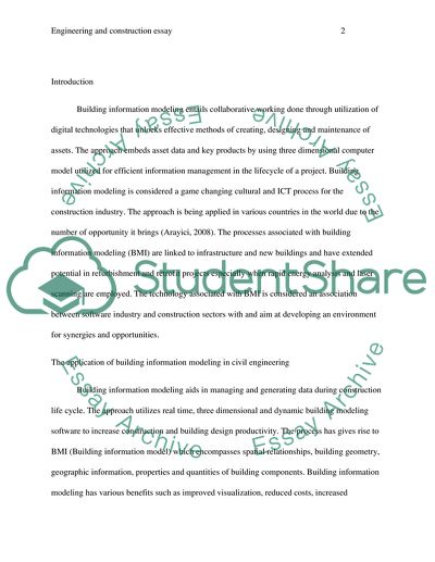 Building Information Modelling in Engineering