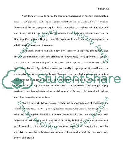 International Business Program