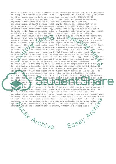 Is It Strategy At Com Air Case Study Example Topics And Well Written Essays 3500 Words Is It Strategy At Com Air Case Study Example Topics And Well Written Essays 3500 Words