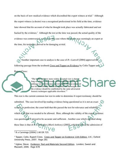 Rules on Expert Witnesses