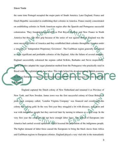 The Influence of Slave Trade on the Economic Growth of the British Empire