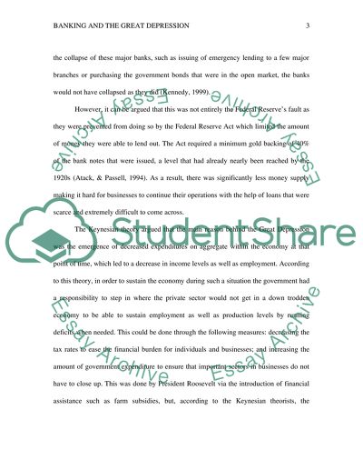 How Banking affected the Depression