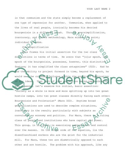 Marx Misses the Point