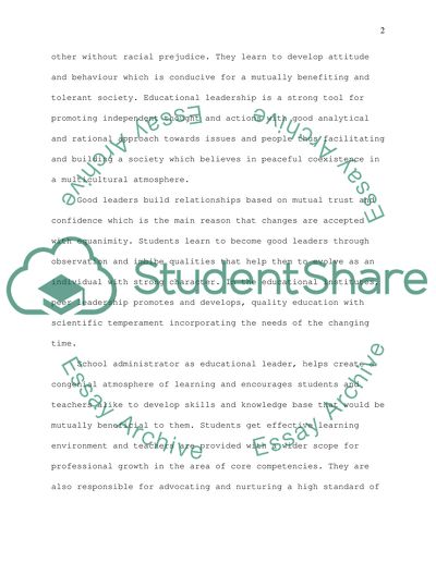 Leadership Assumptions