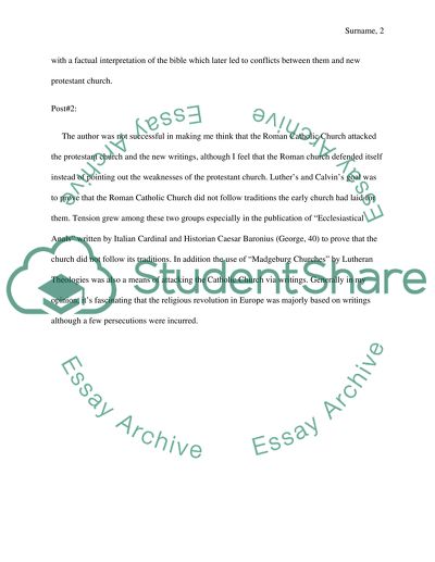 Response to Religious Revolution in Europe