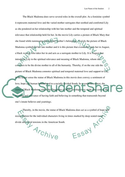 Movie - The Secret Life of Bees and the Black Madonna