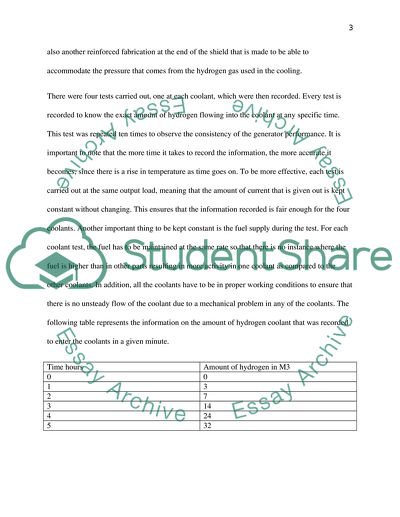 Monitoring of a Large Electrical Generators Activity