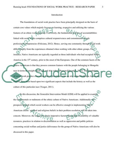 Foundations of Social Work Practice