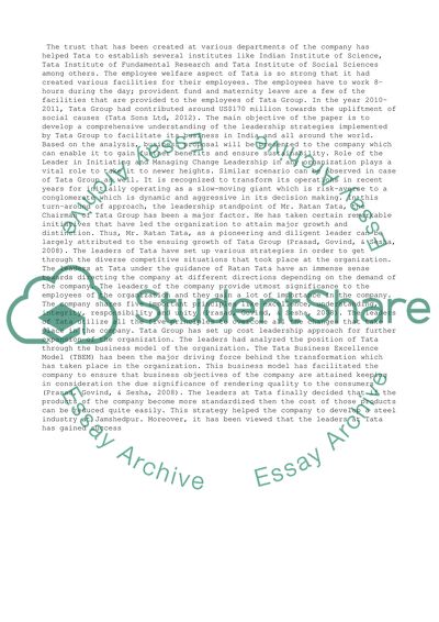 Why Tata Group Is Recognized Globally