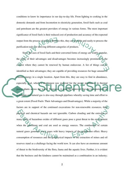 Fossil fuel has no future: we need to develop renewable energy