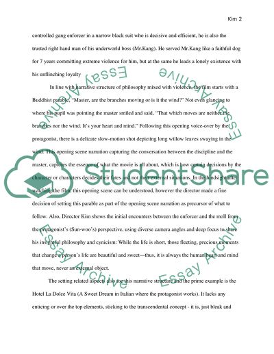 Ji-Woon Kims A Bittersweet Life