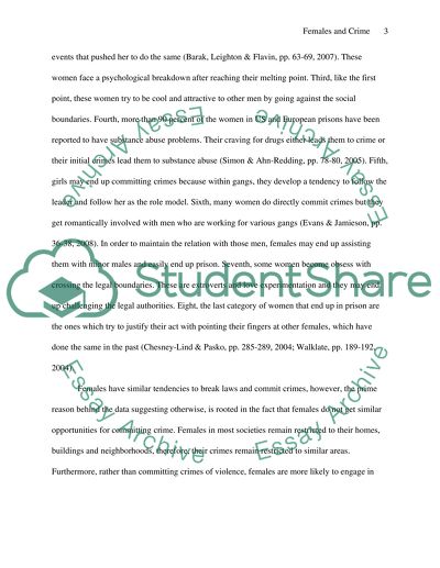 Significant Aspects of Criminology of Females