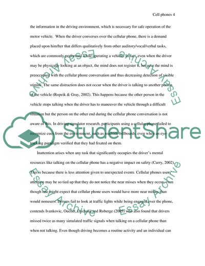 Usage of Cellular Phones While Driving Increases the Risk of Road Accidents