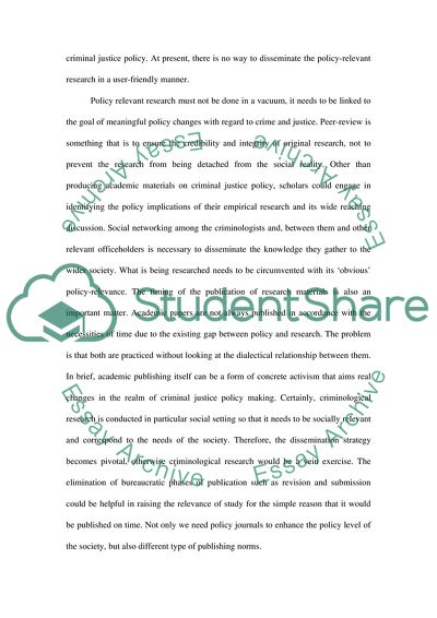 Informing Public Policy