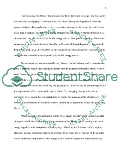 Energy Market in the United Kingdom and European Union