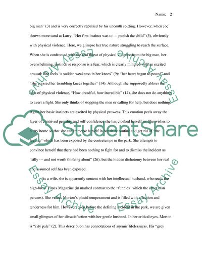 Sunday in the Park Dichotomy in Her Personality