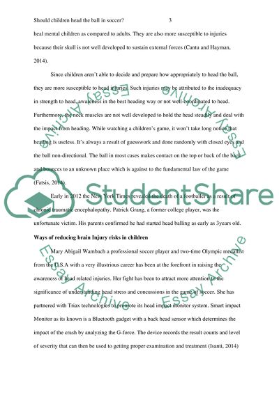 Should Children Head the Ball in Soccer