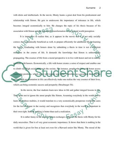 With Honors directed by Alek Keshishian