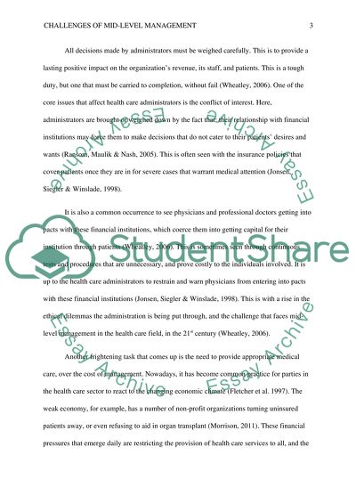 Challenges of Mid-Level Management