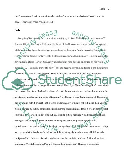 The Book Their Eyes Were Watching God