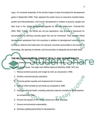 Millennium Development Goals