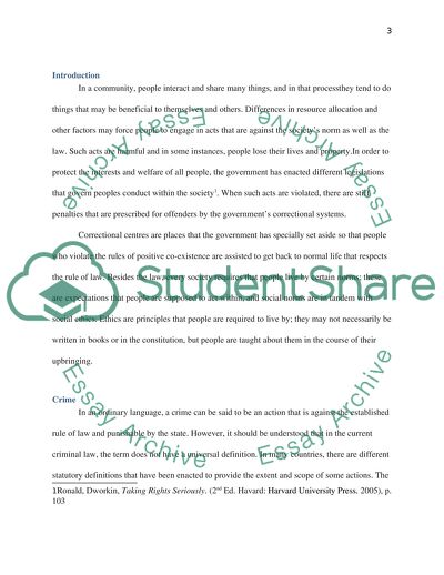 Decline of the Role of Prisons