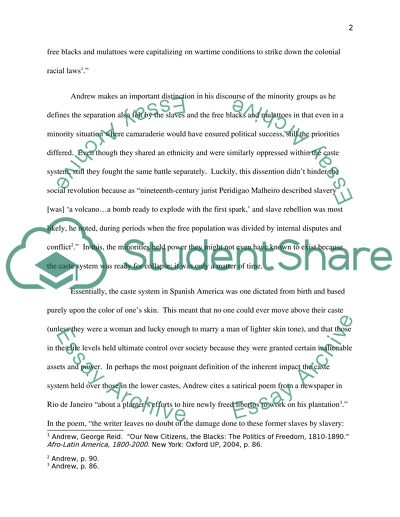 Shaping the foundation of racial independence through social revolution