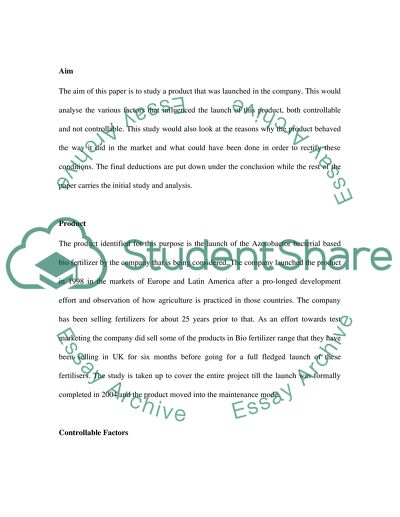 Report which critically assesses the reasons for the success or failure of an innovation