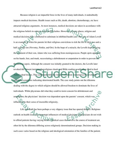 Religion And Its Effect on Medical Decisions