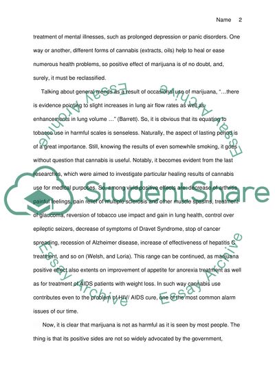 Reclassification of marijuana
