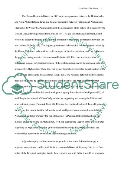 Consequences and Implications of Afghanistan Assisting Baluch Seperatists