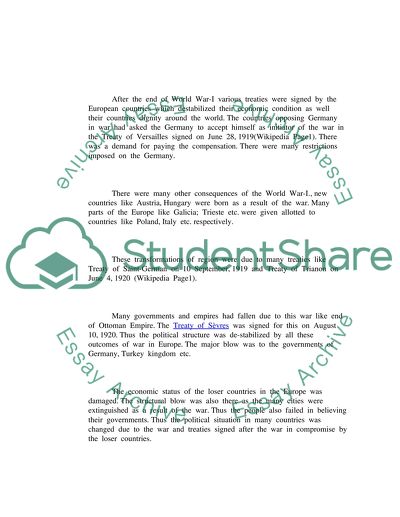 Russian Revolution and Europe in 1920-1930s