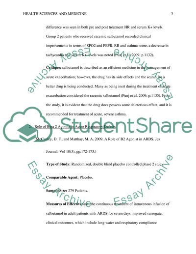 Drug Profile activities for Module 2