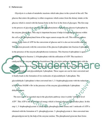 Glucose Metabolism and Energy Release Reaction