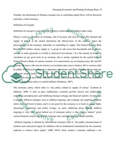 Emerging Economies and Floating Exchange Rates