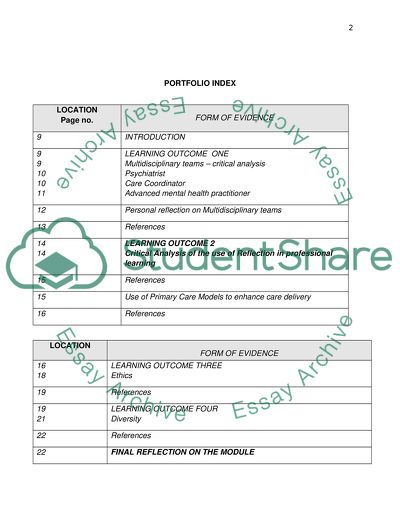 Function of Multidisciplinary Teams