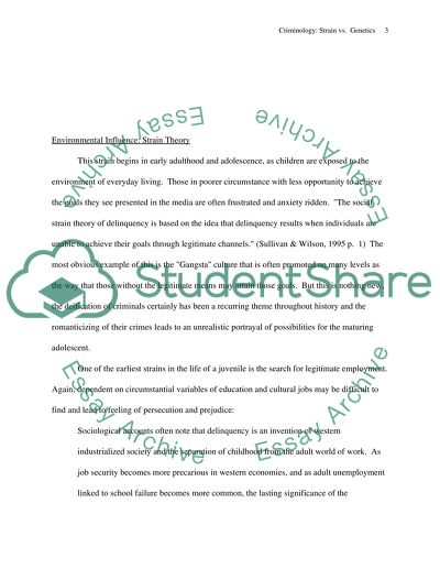Concept of the Strain Theory