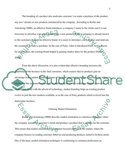 The Role of Marketing Branding