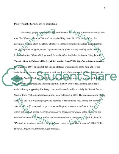 The Harmful Effects of Smoking