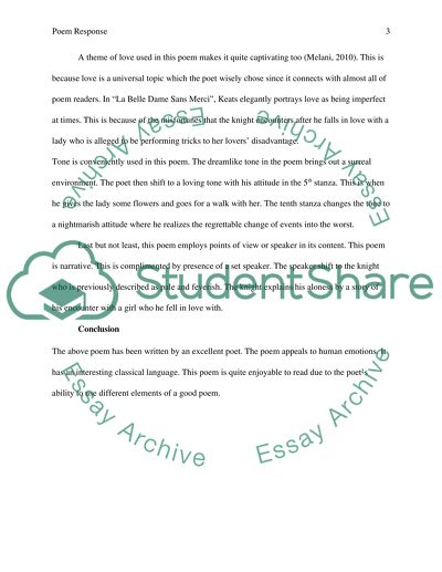 Reading Responses to a Poem