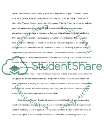 The American Historical Family Concept