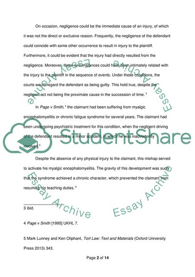 The Case Involving Duty of Care